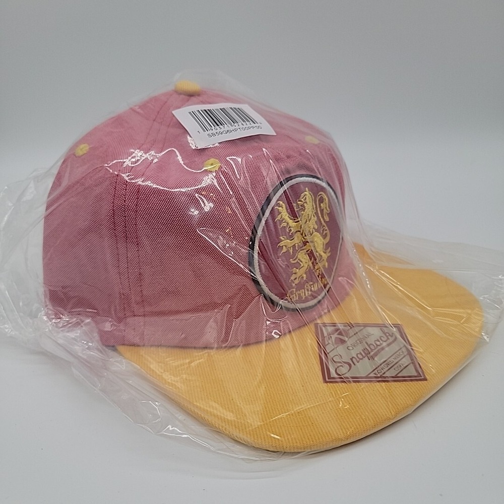 Harry Potter Hat Gryffindor House Oxford Crest Adjustable Snapback Cap Flatbill - Picture 3 of 9
